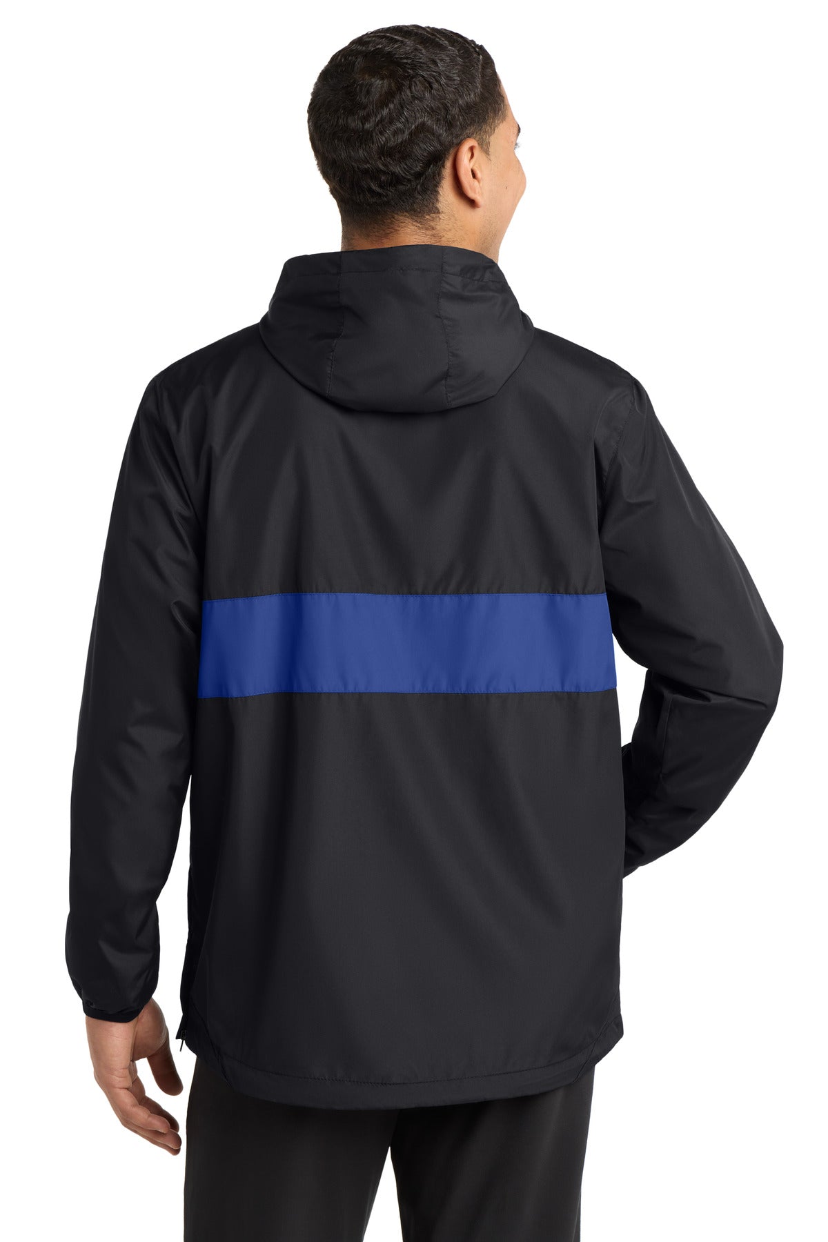 Sport-Tek Zipped Pocket Anorak. JST65 (Choose Your Design)