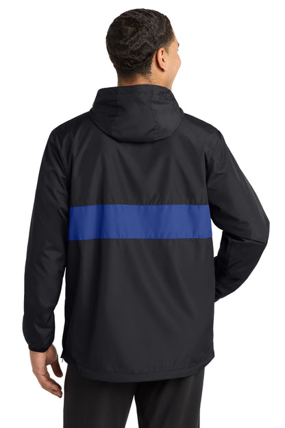 Sport-Tek Zipped Pocket Anorak. JST65 (Choose Your Design)