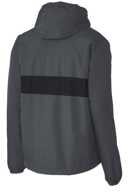 Sport-Tek Zipped Pocket Anorak. JST65 (Choose Your Design)