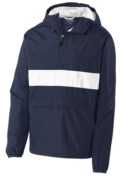 Sport-Tek Zipped Pocket Anorak. JST65 (Choose Your Design)