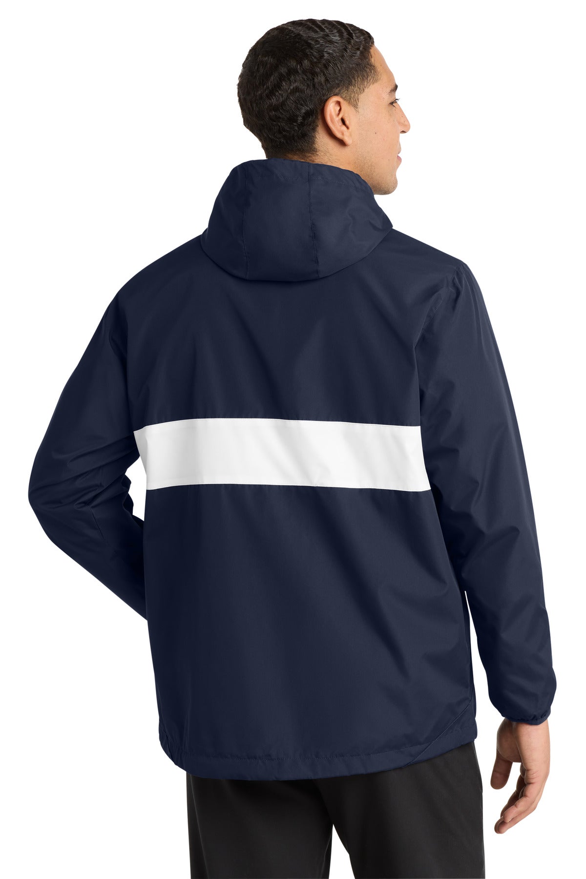 Sport-Tek Zipped Pocket Anorak. JST65 (Choose Your Design)