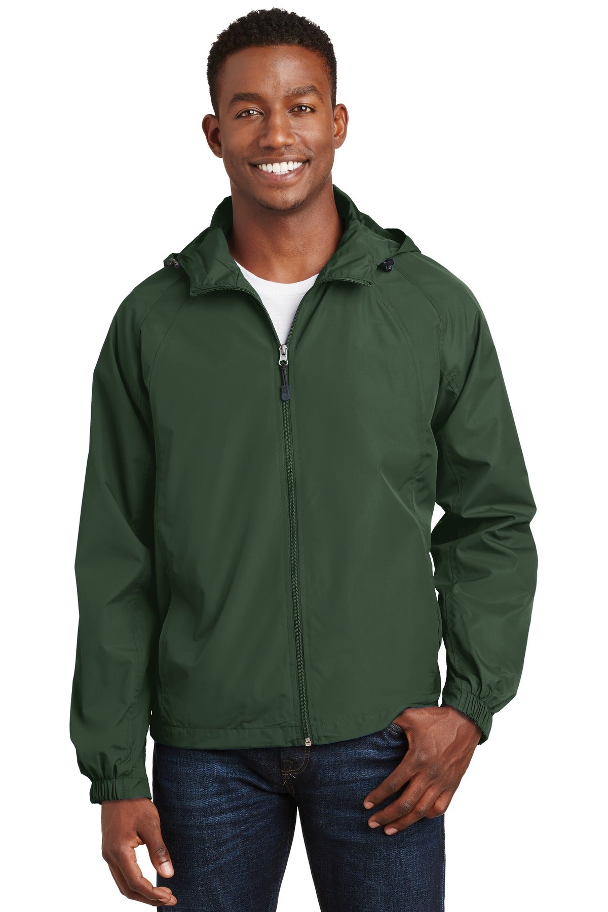 Sport-Tek Hooded Raglan Jacket. JST73 (Choose Your Design)