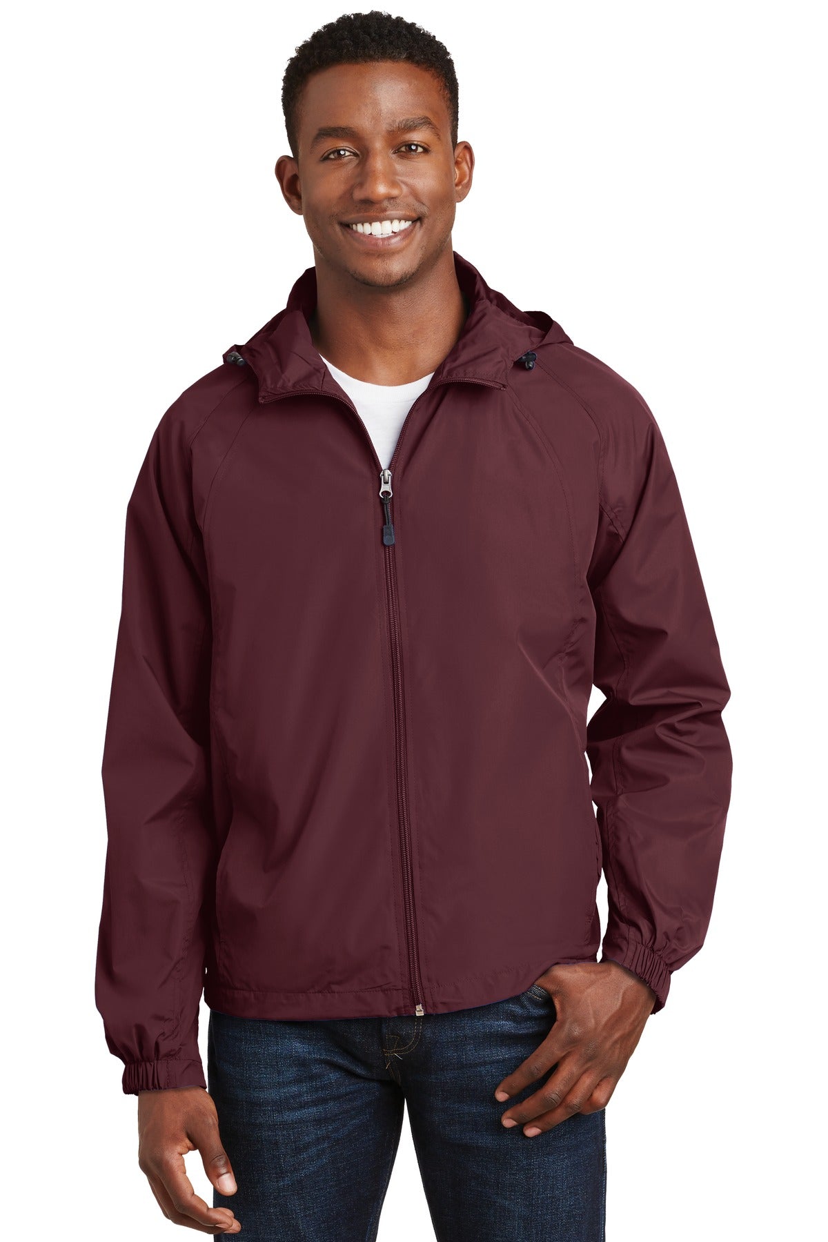 Sport-Tek Hooded Raglan Jacket. JST73 (Choose Your Design)