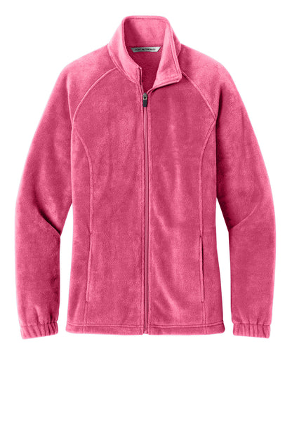 Port Authority Women's Plush Fleece Full-Zip Jacket. L190 (Choose Your Design)