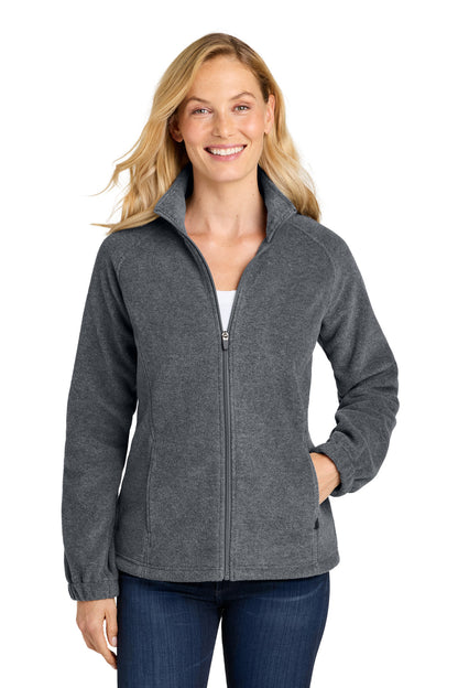 Port Authority Women's Plush Fleece Full-Zip Jacket. L190 (Choose Your Design)