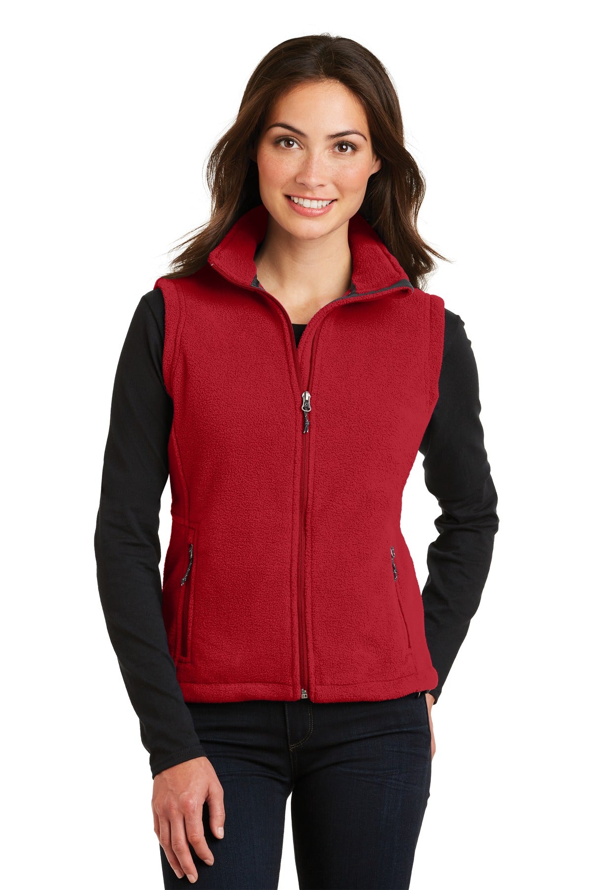 Port Authority Ladies Value Fleece Vest. L219 (Choose Your Design)