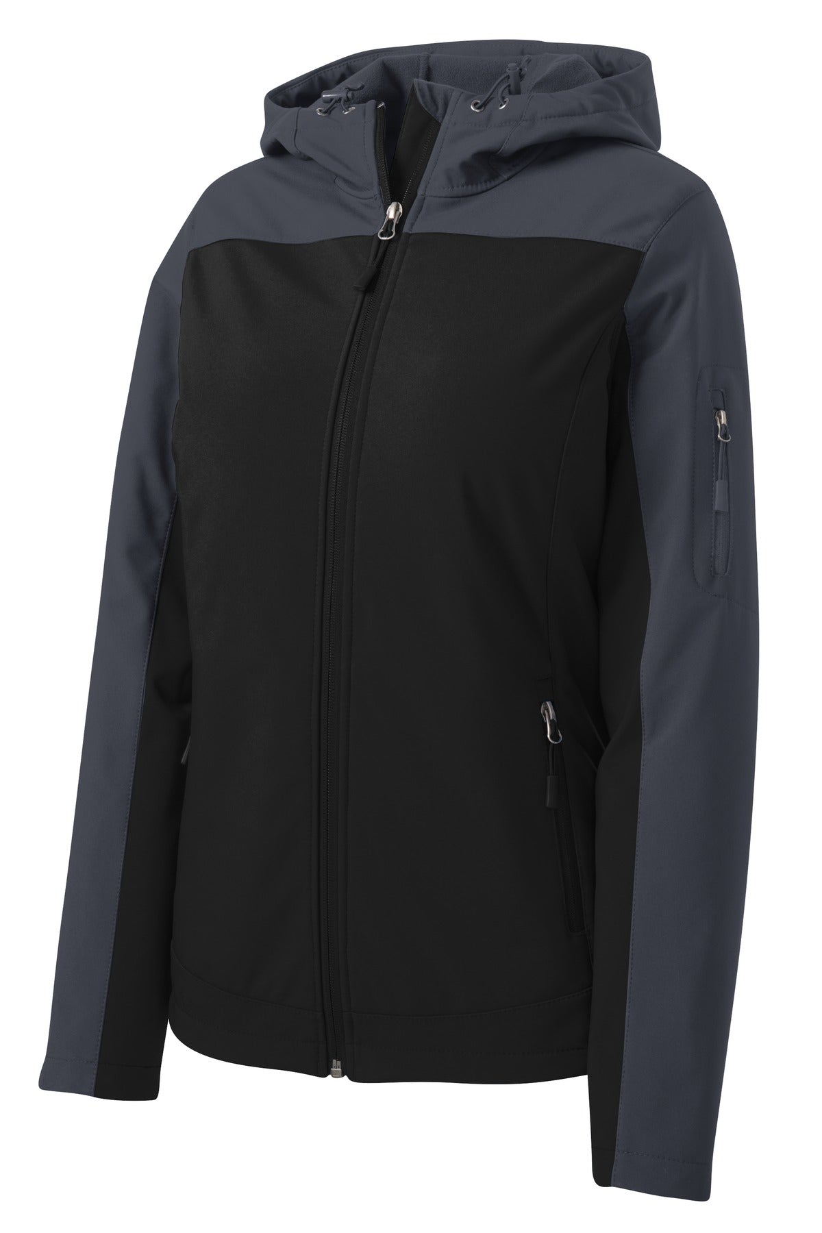 Port Authority Ladies Hooded Core Soft Shell Jacket. L335 (Choose Your Design)