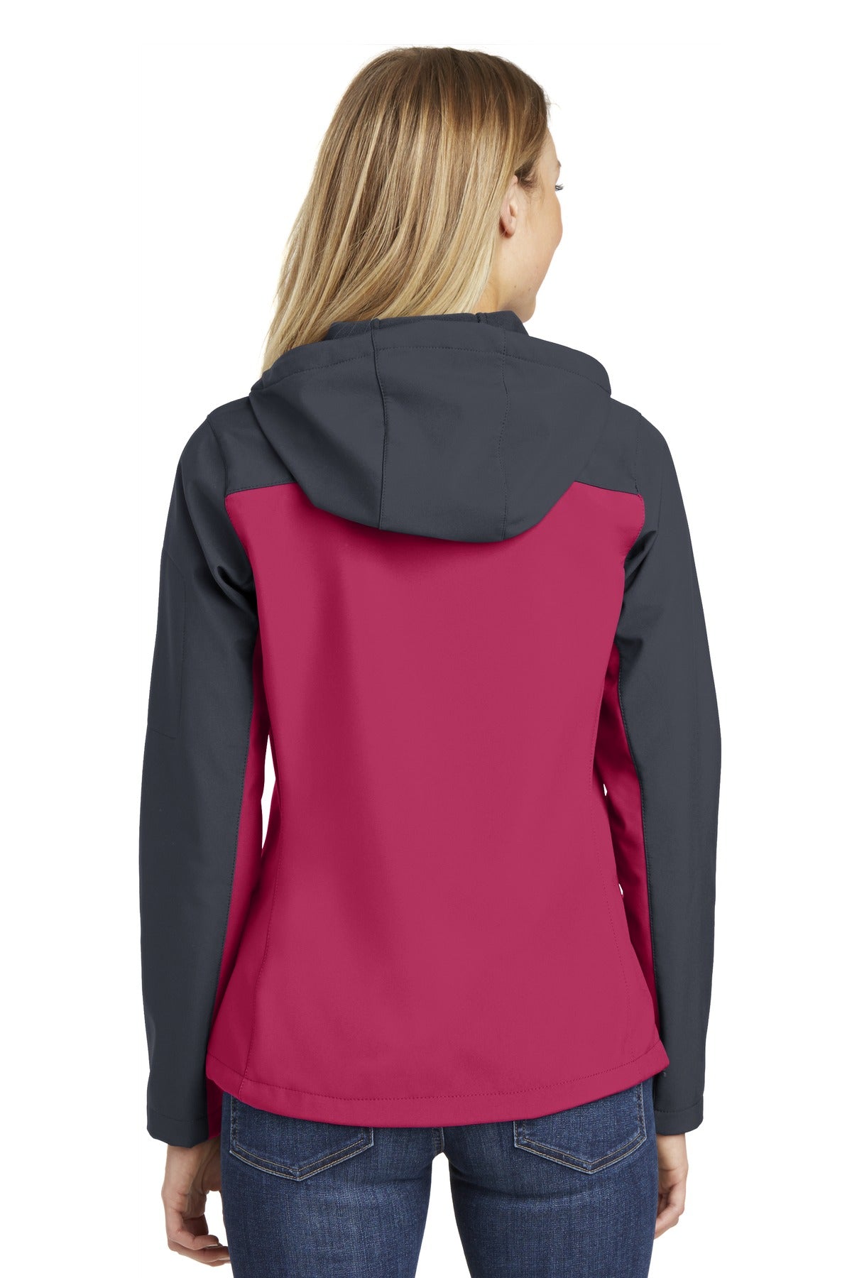 Port Authority Ladies Hooded Core Soft Shell Jacket. L335 (Choose Your Design)