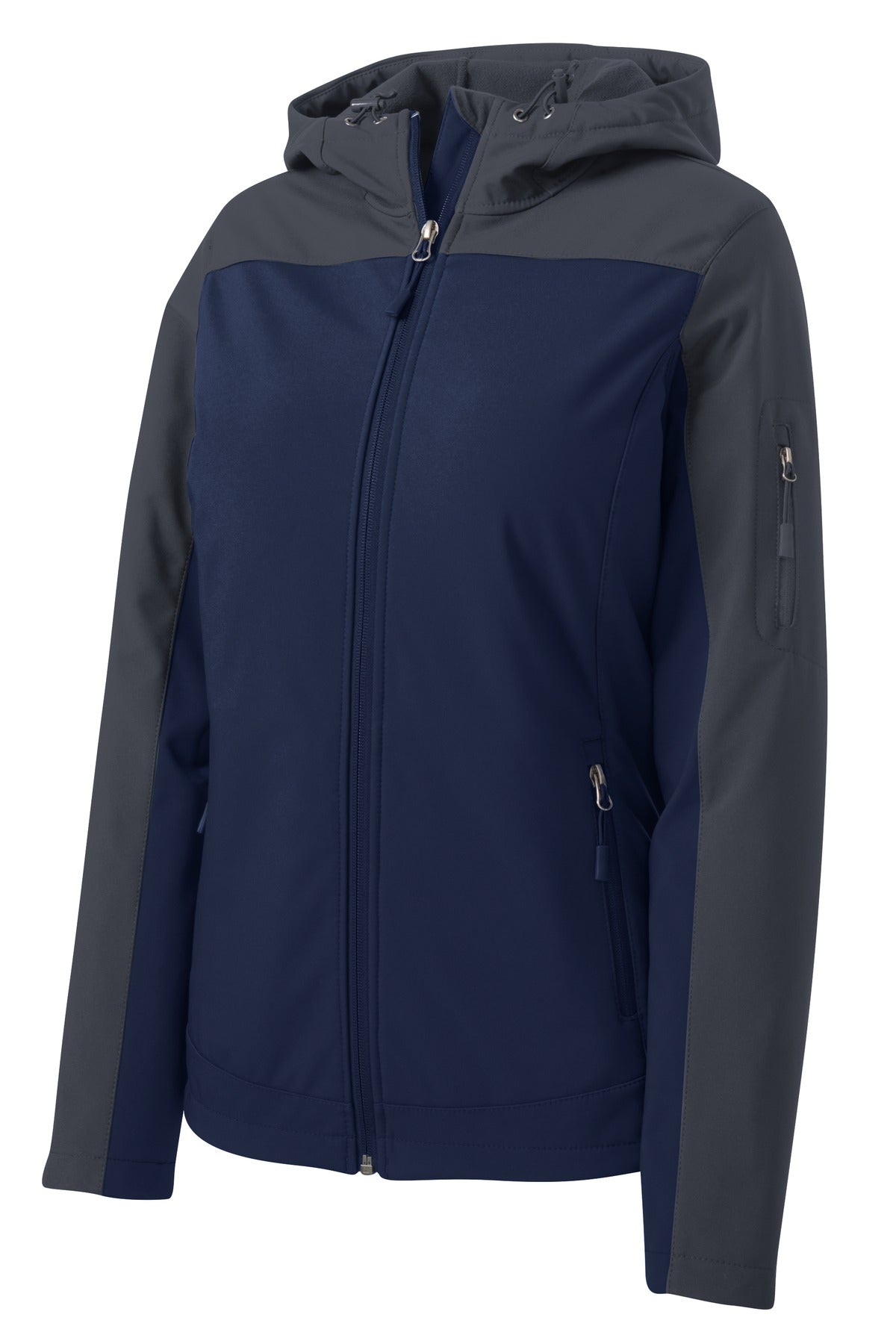 Port Authority Ladies Hooded Core Soft Shell Jacket. L335 (Choose Your Design)
