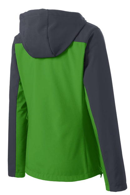 Port Authority Ladies Hooded Core Soft Shell Jacket. L335 (Choose Your Design)