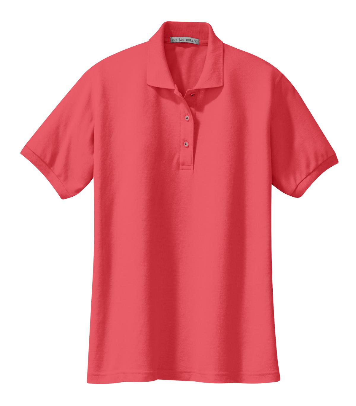 Port Authority Women's Silk Touch Polo.  L500 (Choose Your Logo)