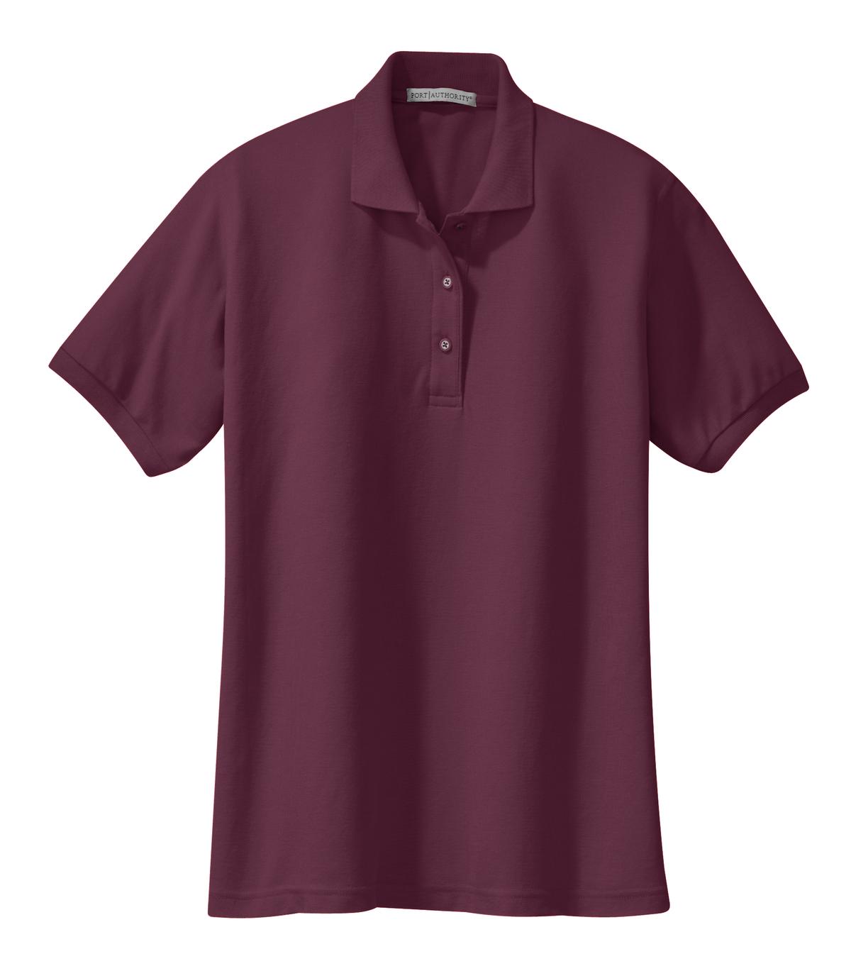 Port Authority Women's Silk Touch Polo.  L500 (Choose Your Logo)