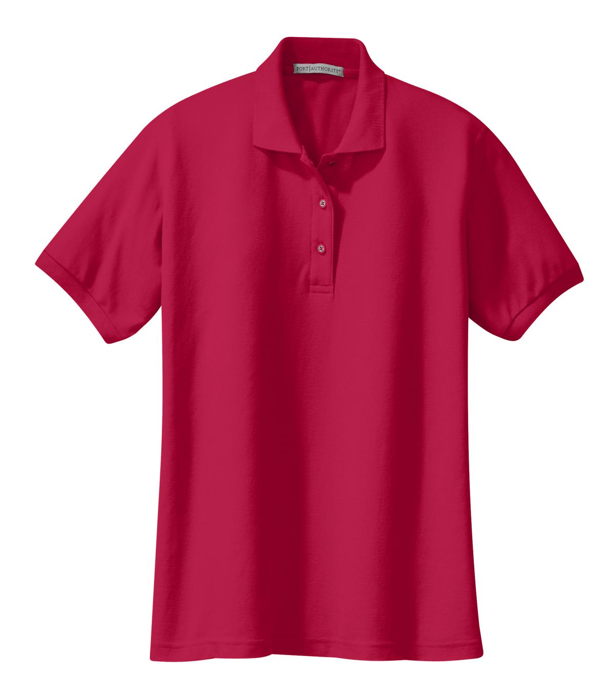 Port Authority Women's Silk Touch Polo.  L500 (Choose Your Logo)