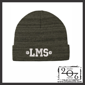 Knit Cuff Beanie - LMS (Embroidered) C939