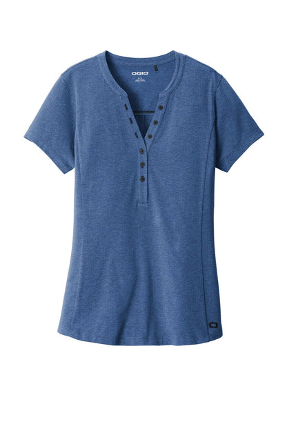 OGIO Ladies Tread Henley. LOG136 (Choose Your Design)