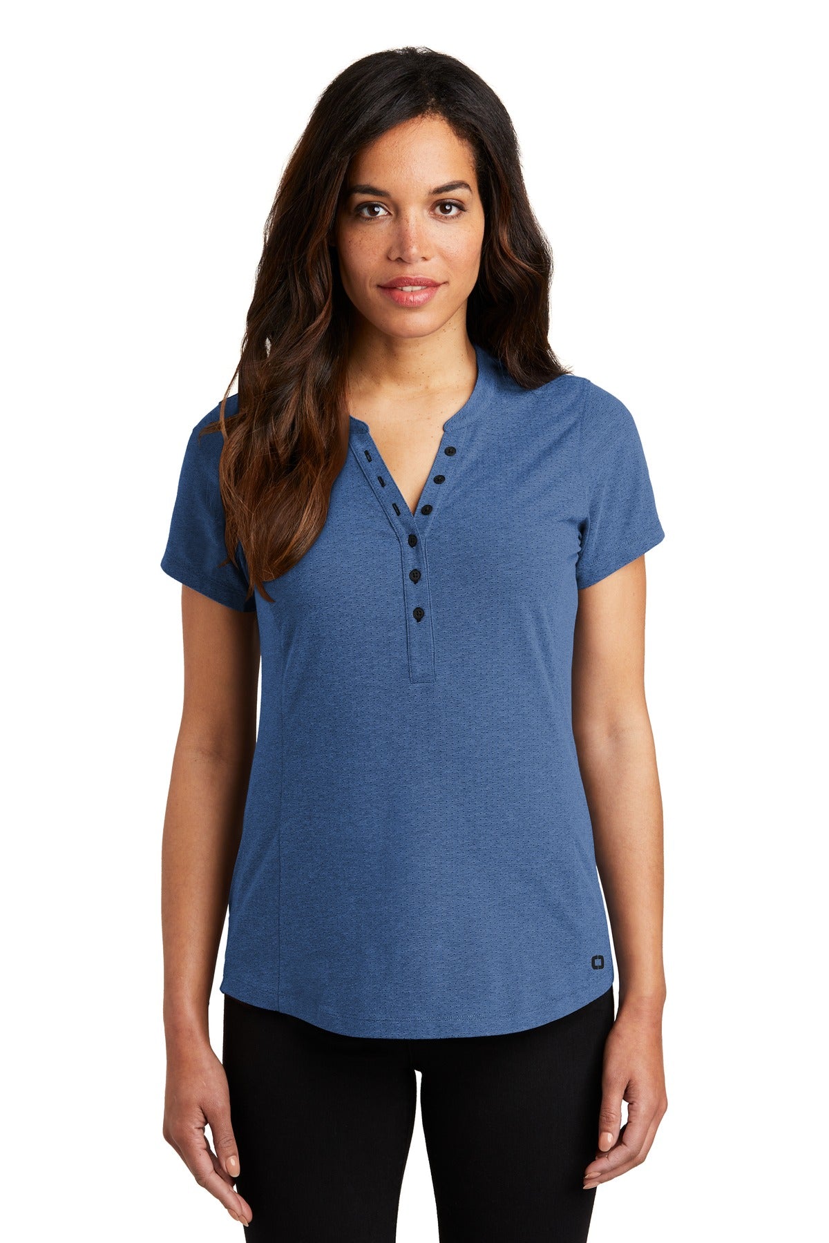 OGIO Ladies Tread Henley. LOG136 (Choose Your Design)
