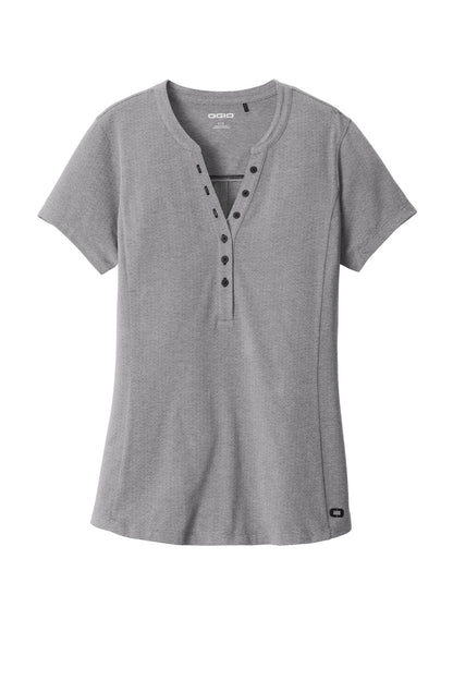 OGIO Ladies Tread Henley. LOG136 (Choose Your Design)