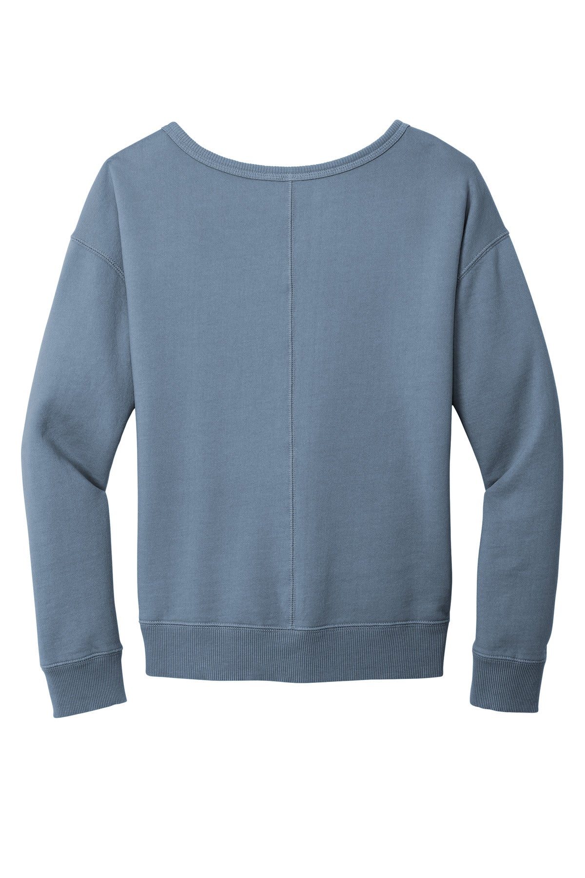 Port & Co Women's Beach Wash Garment-Dyed V-Neck Sweatshirt LPC098V (Choose Your Logo)