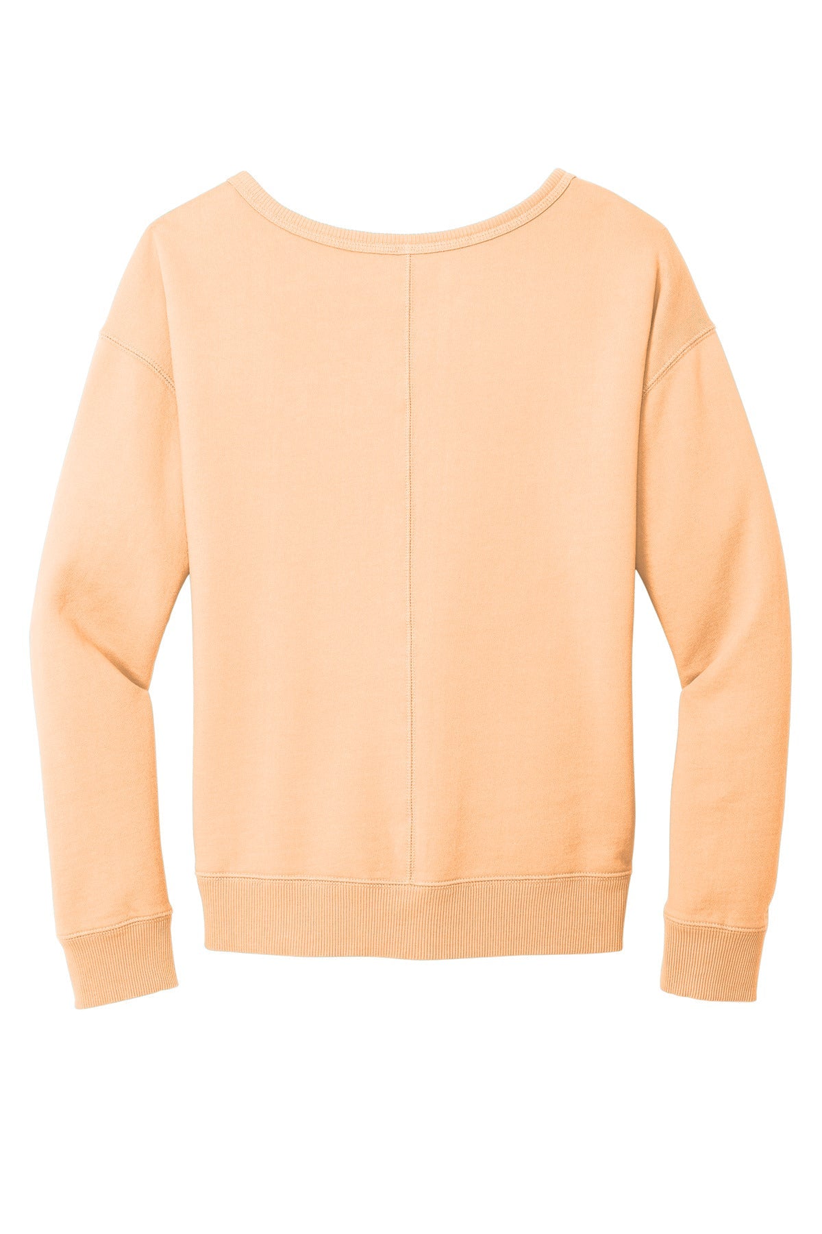Port & Co Women's Beach Wash Garment-Dyed V-Neck Sweatshirt LPC098V (Choose Your Logo)