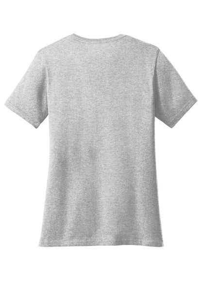 Port & Co Women's Core Cotton V-Neck Tee. LPC54V (Choose Your Design)