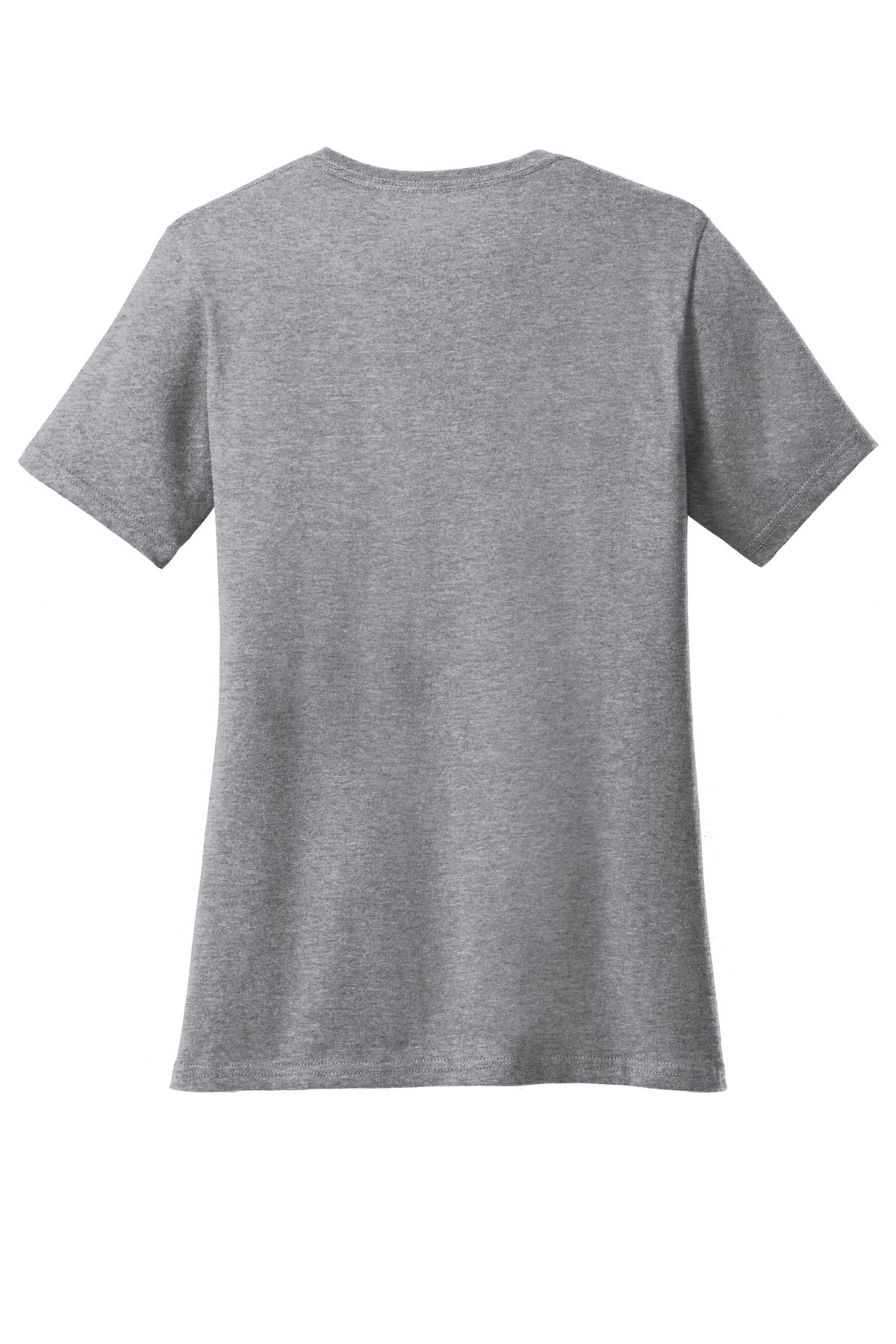 Port & Co Women's Core Cotton V-Neck Tee. LPC54V (Choose Your Design)