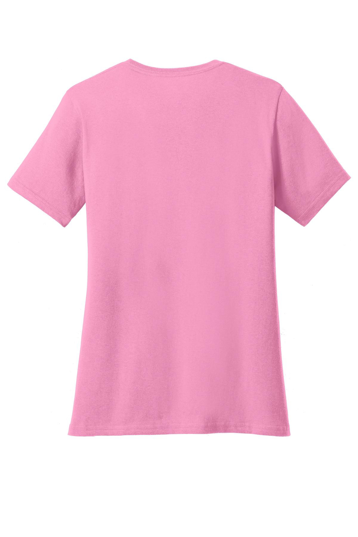 Port & Co Women's Core Cotton V-Neck Tee. LPC54V (Choose Your Design)