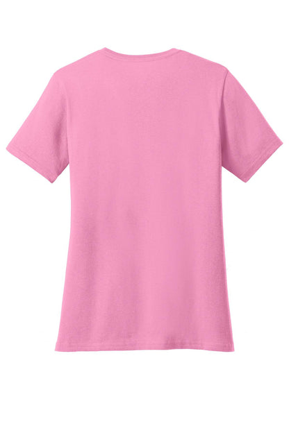 Port & Co Women's Core Cotton V-Neck Tee. LPC54V (Choose Your Design)