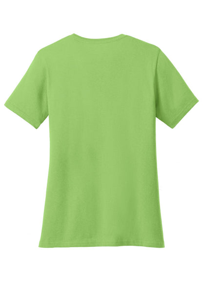 Port & Co Women's Core Cotton V-Neck Tee. LPC54V (Choose Your Design)
