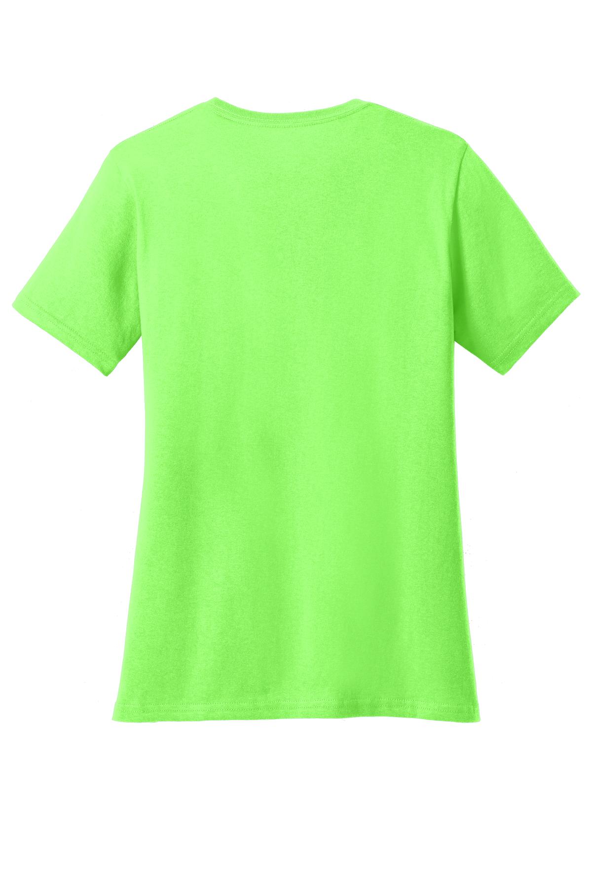 Port & Co Women's Core Cotton V-Neck Tee. LPC54V (Choose Your Design)