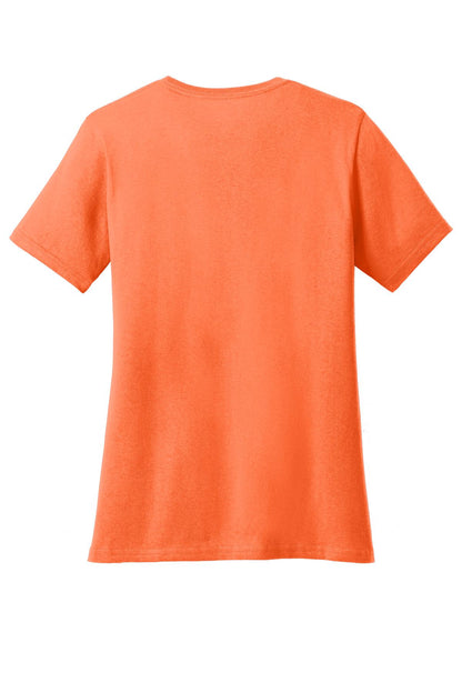 Port & Co Women's Core Cotton V-Neck Tee. LPC54V (Choose Your Design)