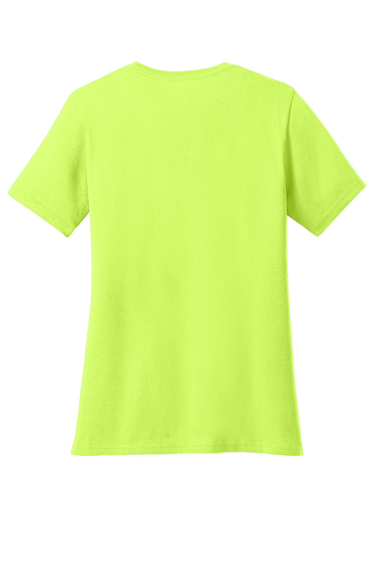 Port & Co Women's Core Cotton V-Neck Tee. LPC54V (Choose Your Design)