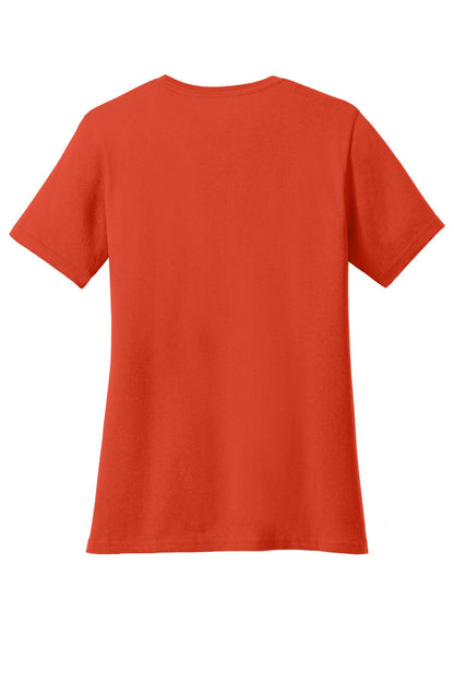 Port & Co Women's Core Cotton V-Neck Tee. LPC54V (Choose Your Design)