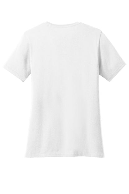 Port & Co Women's Core Cotton V-Neck Tee. LPC54V (Choose Your Design)