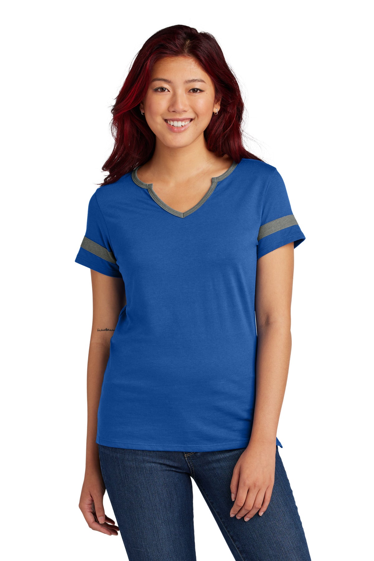 Sport-Tek Women's Halftime Notch Neck Tee. LST6041 (Choose Your Design)