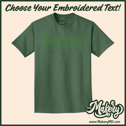 Starburst - Custom Embroidered Text (M00-E-MCross11)
