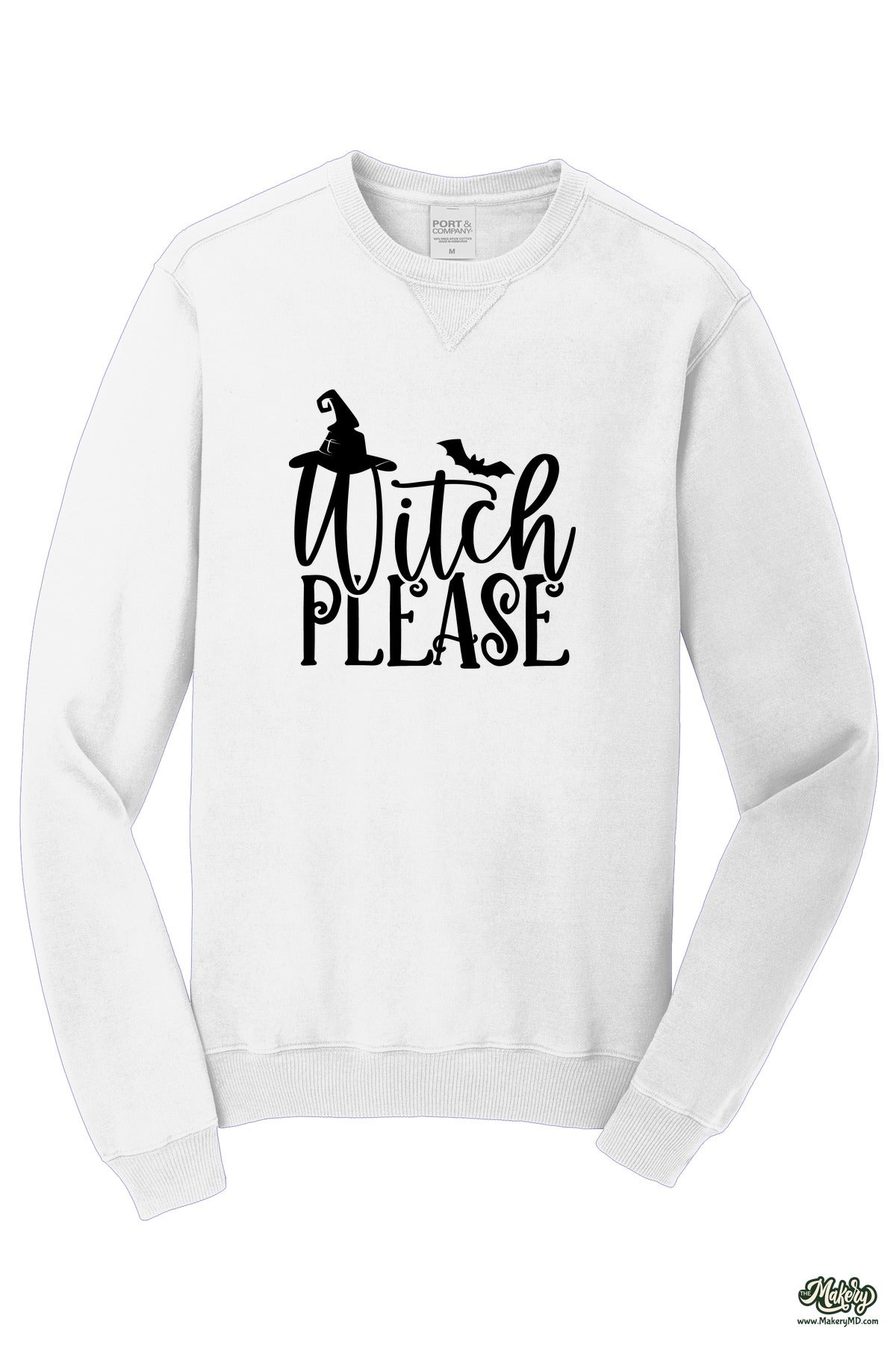 Crewneck Sweatshirt / White / front