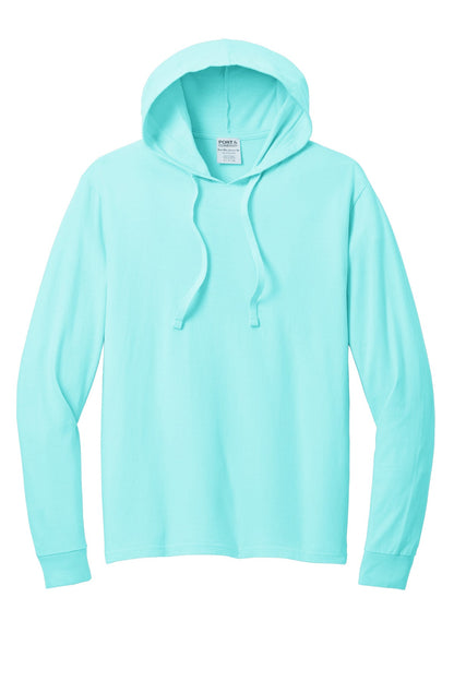 Port & Co Beach Wash Garment-Dyed Pullover Hooded Tee PC099H