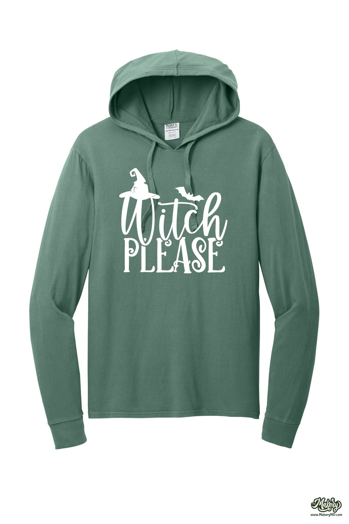 Long Sleeve Hooded Tee / Nordic Green / front