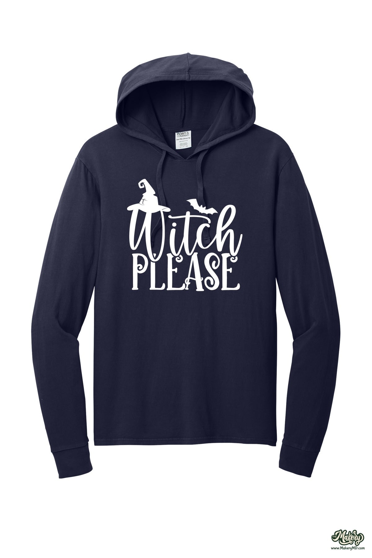 Long Sleeve Hooded Tee / True Navy / front