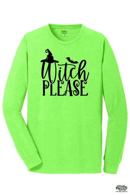 Long Sleeve Tee / Neon Green / front