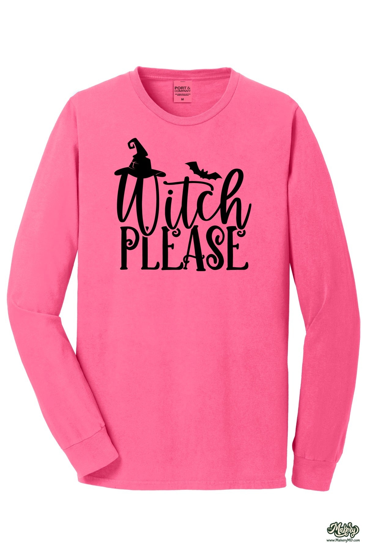 Long Sleeve Tee / Neon Pink / front