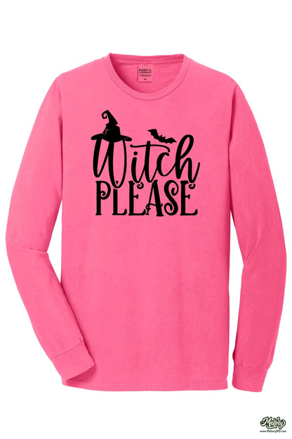 Long Sleeve Tee / Neon Pink / front