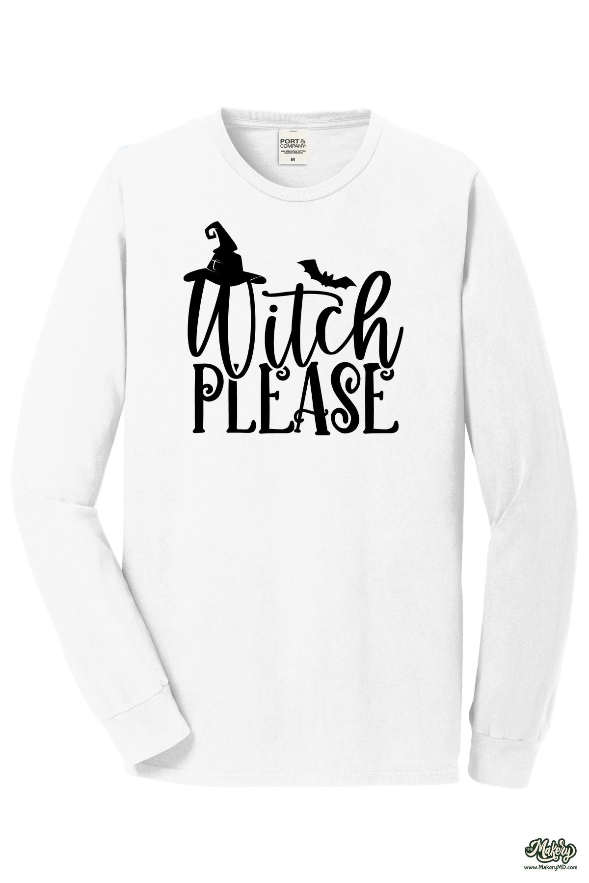 Long Sleeve Tee / White / front