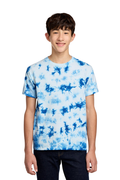 Port & Co Youth Crystal Tie-Dye Tee. PC145Y (Choose Your Design)