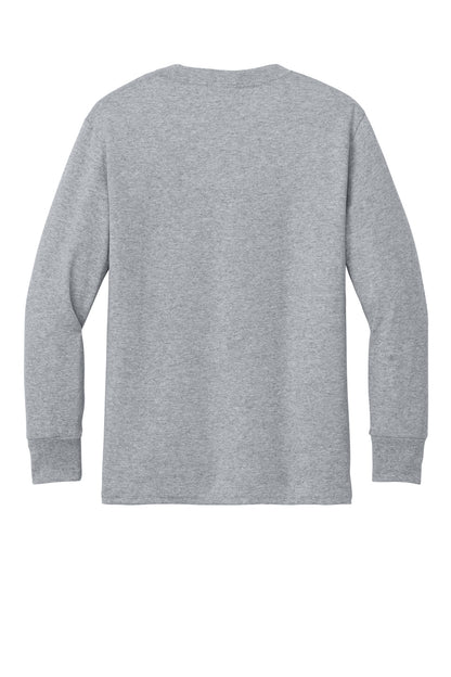 Port & Co Youth Long Sleeve Core Cotton Tee. PC54YLS (Choose Your Design)