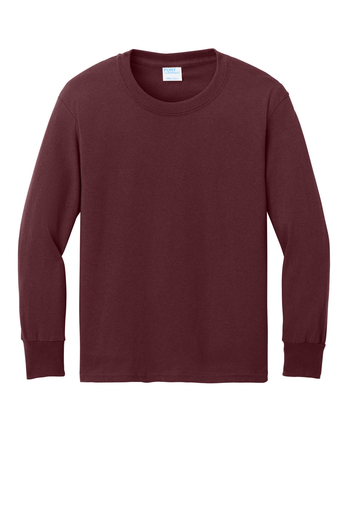 Port & Co Youth Long Sleeve Core Cotton Tee. PC54YLS (Choose Your Design)
