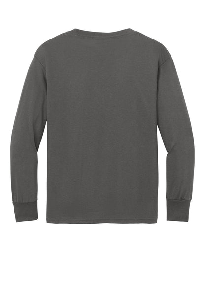 Port & Co Youth Long Sleeve Core Cotton Tee. PC54YLS (Choose Your Design)