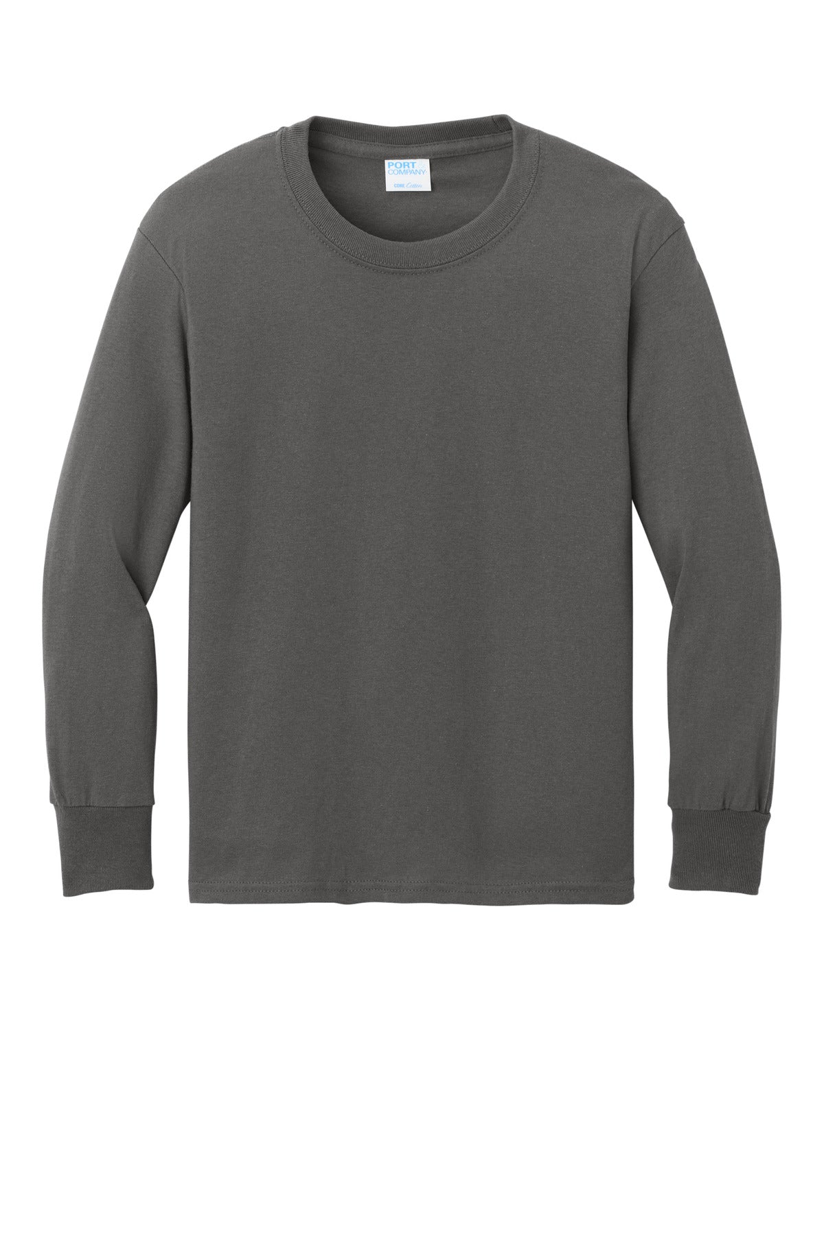 Port & Co Youth Long Sleeve Core Cotton Tee. PC54YLS (Choose Your Design)