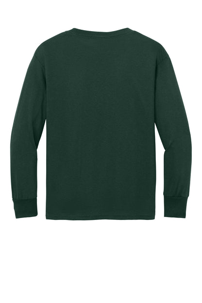 Port & Co Youth Long Sleeve Core Cotton Tee. PC54YLS (Choose Your Design)