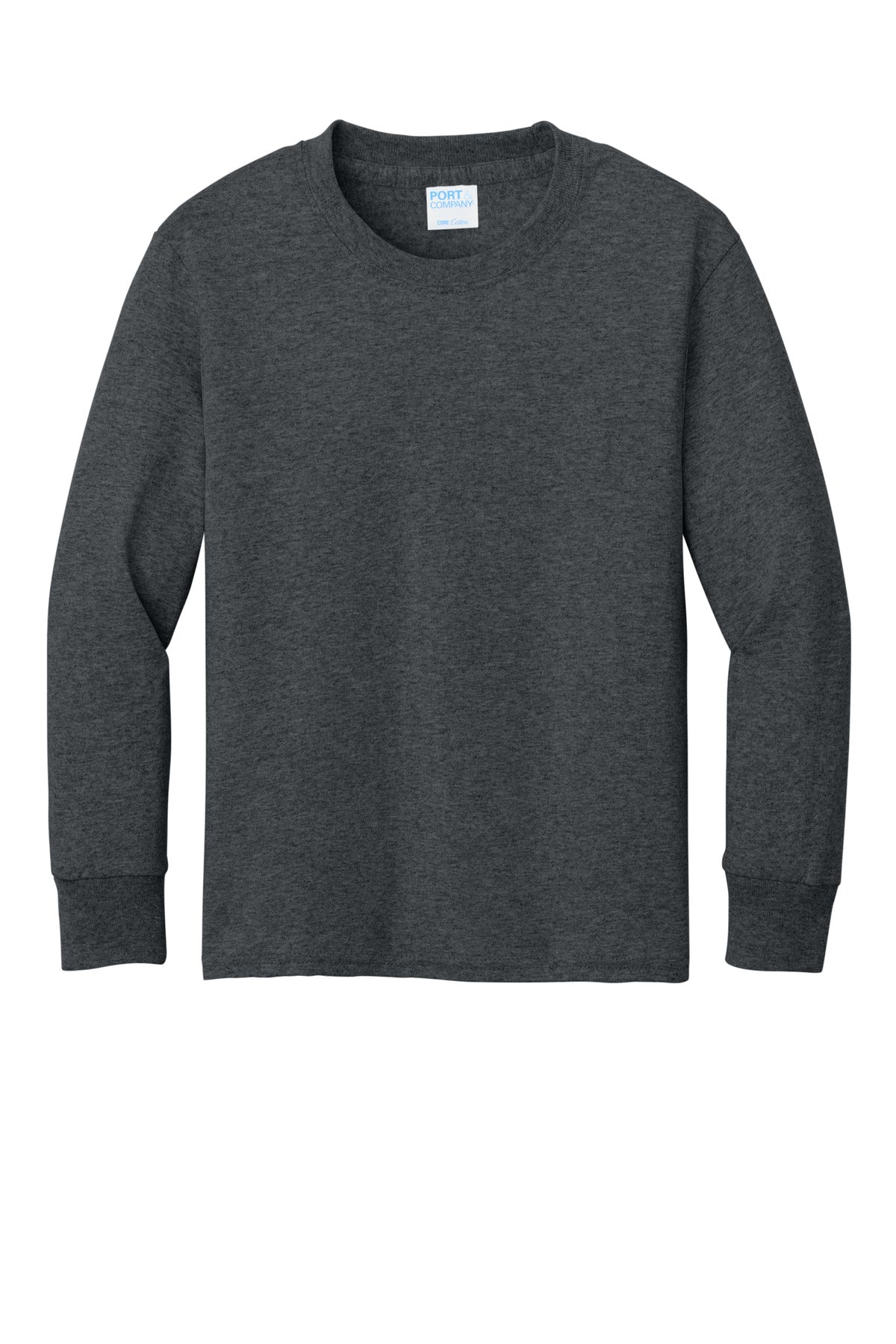 Port & Co Youth Long Sleeve Core Cotton Tee. PC54YLS (Choose Your Design)